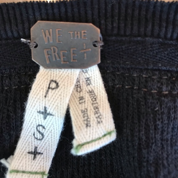 Free People black Rainbow thermal top - Picture 8 of 8